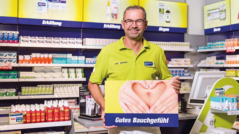 Bei easyApotheken wird Zuvorkommenheit gross geschrieben und der Kunde steht im Mittelpunkt. Wir sorgen für ein gutes Bauchgefühl.